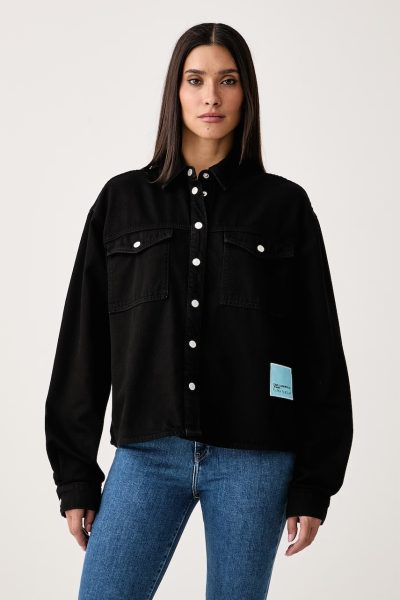 Karl Lagerfeld Jeans  cămașă de damă din denim x Pietro Terzini
