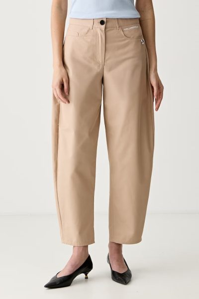 Karl Lagerfeld  pantaloni pentru femei cu bumbac IKON