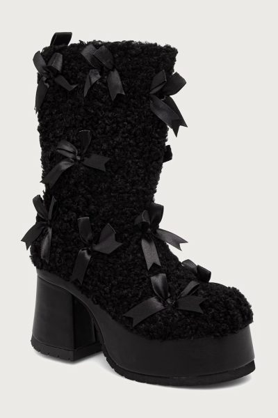 Koi Footwear  botine cu toc pentru femei Kensei Shearling