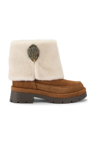 Kurt Geiger London  botine pentru femei din piele întoarsă Blighty Cozy Ankle Boot