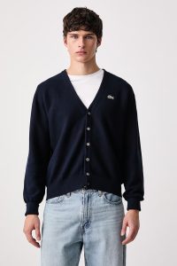 Lacoste  cardigan pentru bărbați din bumbac