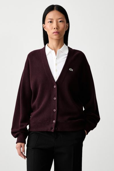 Lacoste  cardigan pentru femei cu lână