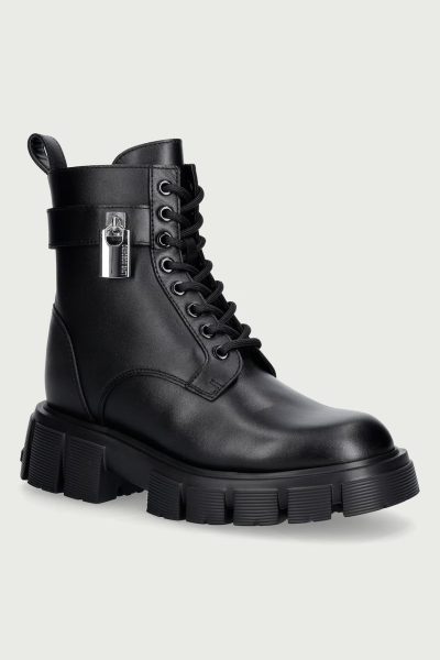 Love Moschino  bocanci cu platformă pentru femei din piele