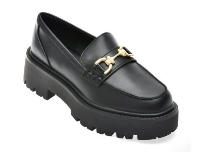 Mocasini ALDO negri, ONEAMETH 001, din piele ecologica