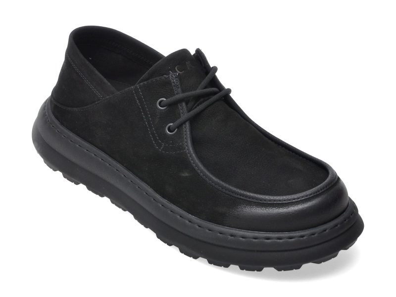 Mocasini EPICA negri, 1600, din piele naturala