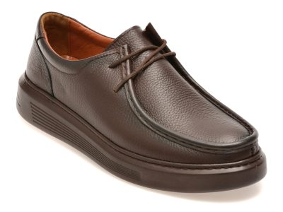 Mocasini OTTER maro, GNY617, din piele naturala