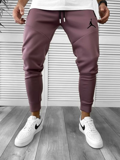 Pantaloni de trening maro conici  silon  12361 1-1