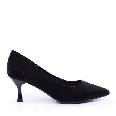 Pantofi cu toc mic femei Solo Donna negri 1162DP2541N