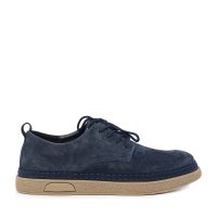 Pantofi derby bărbați Benvenuti bleumarin din piele întoarsă 1321BP1100VBL