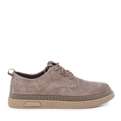 Pantofi derby bărbați Benvenuti taupe din piele întoarsă 1321BP1100VTA