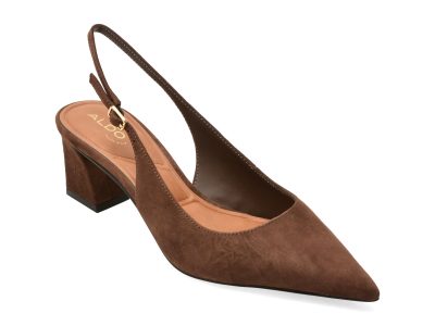 Pantofi eleganti ALDO maro, ALICIEAA 201, din piele intoarsa