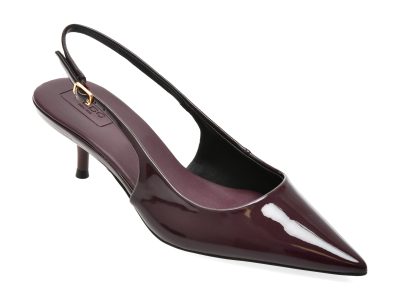 Pantofi eleganti ALDO visinii, SABBIE 668, din piele ecologica lacuita