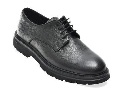 Pantofi eleganti BITE THE BULLET negri, FH411, din piele naturala