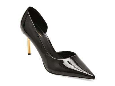 Pantofi eleganti CALL IT SPRING negri, VIONNA 001, din piele ecologica lacuita