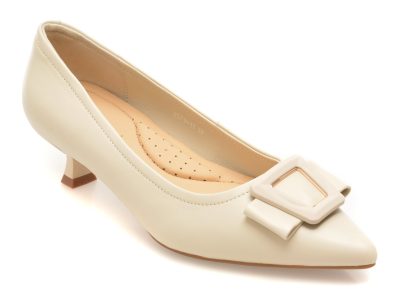 Pantofi eleganti EPICA bej, 2579, din piele naturala