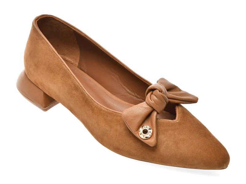 Pantofi eleganti EPICA maro, 669B800, din piele intoarsa