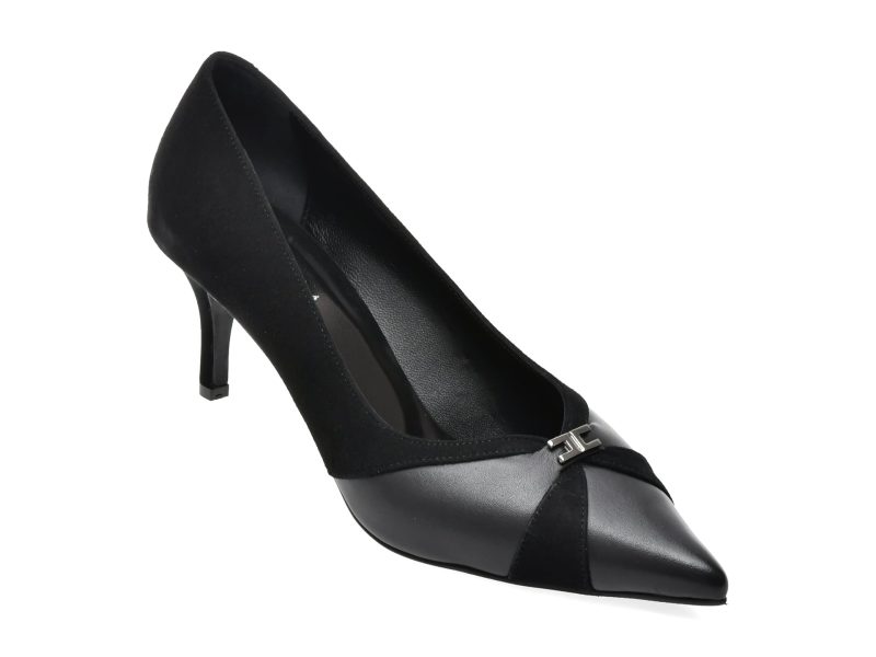 Pantofi eleganti EPICA negri, 3691186, din piele naturala