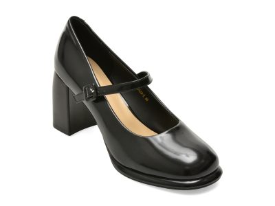Pantofi eleganti EPICA negri, 7523, din piele naturala