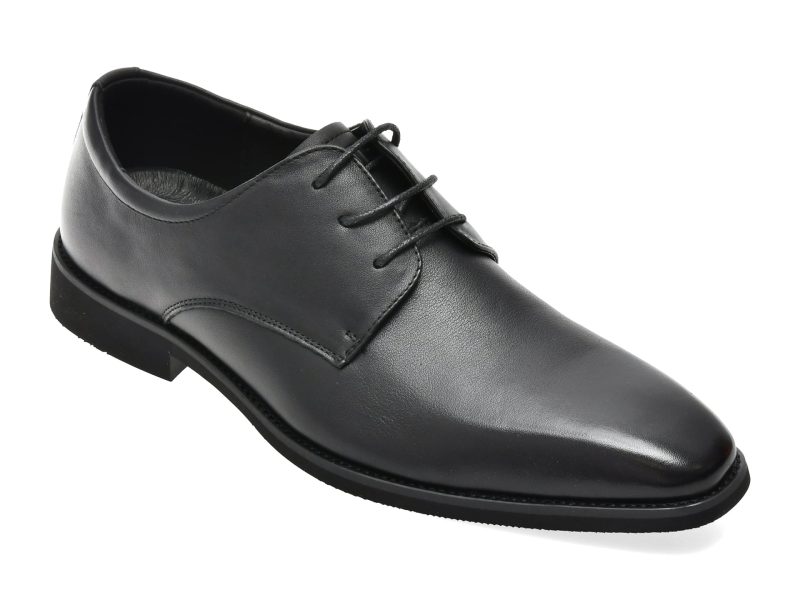 Pantofi eleganti OTTER negri, 27213, din piele naturala