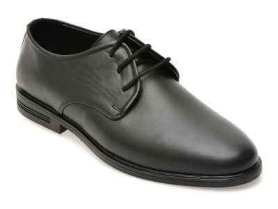 Pantofi eleganti OTTER negri, DD611, din piele naturala