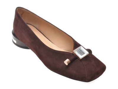 Pantofi eleganti EPICA maro, 1474678, din piele intoarsa