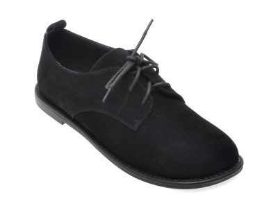Pantofi EPICA negri, 39715, din piele intoarsa