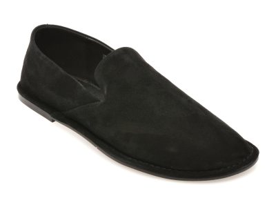 Pantofi EPICA negri, HF1702, din piele intoarsa