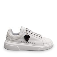 Pantofi femei JOHN RICHMOND albi din piele cu logo 2260DP29000A