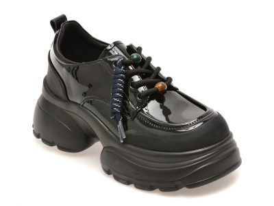 Pantofi GRYXX negri, 77813, din piele naturala lacuita