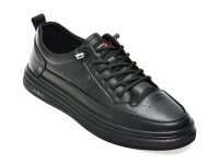Pantofi sport BITE THE BULLET negri, 8721, din piele naturala