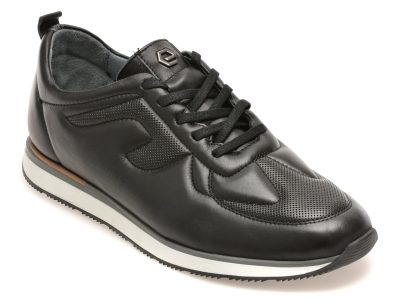 Pantofi sport BITE THE BULLET negri, NR224, din piele naturala