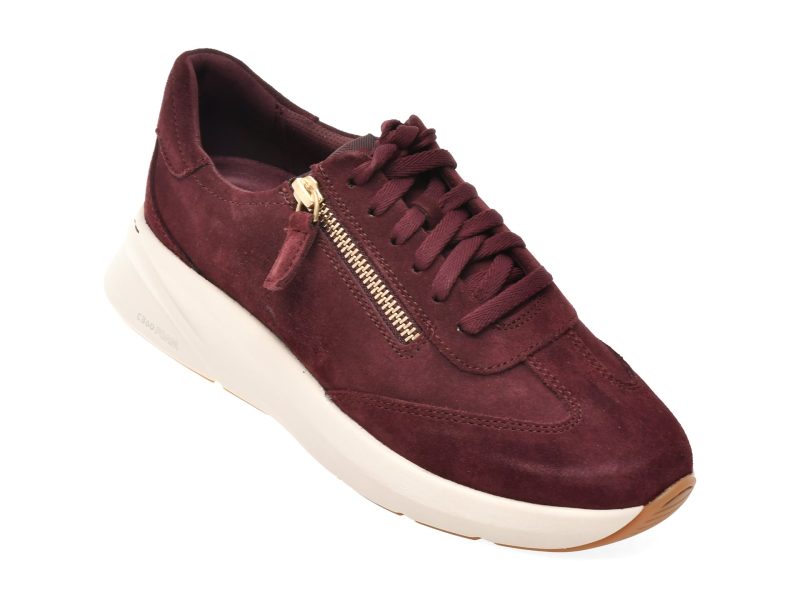 Pantofi sport CLARKS visinii, CODE R R UN, din piele intoarsa