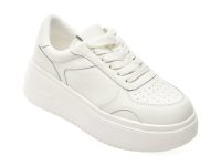 Pantofi sport EPICA albi, 258819, din piele naturala