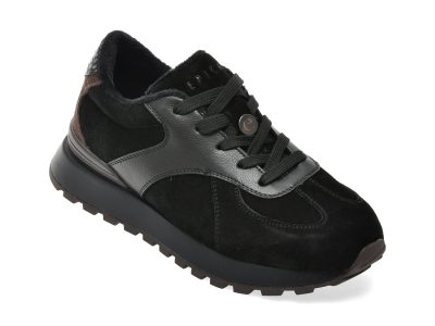Pantofi sport EPICA negri, 82800, din piele intoarsa