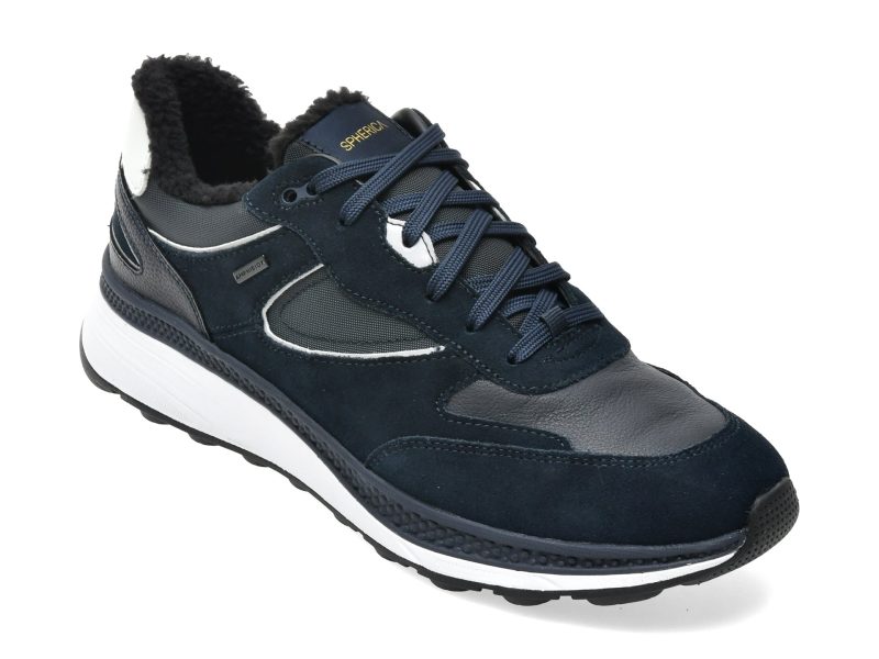 Pantofi sport GEOX bleumarin, U56HGB, din piele naturala