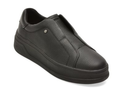 Pantofi sport GEOX negri, D65WVE, din piele naturala