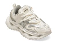 Pantofi sport GRYXX albi, 80410, din piele naturala