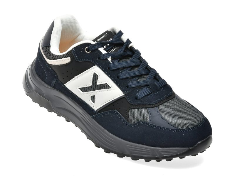 Pantofi sport GRYXX bleumarin, 25003, din piele intoarsa