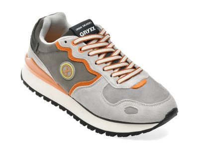 Pantofi sport GRYXX gri, 384, din piele intoarsa