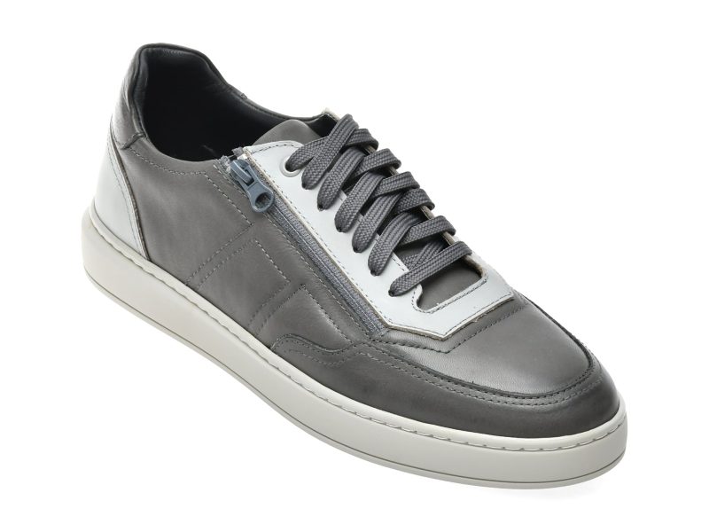 Pantofi GRYXX gri, BF1200, din piele naturala