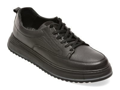 Pantofi GRYXX negri, BS4150, din piele naturala