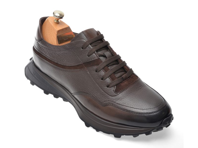 Pantofi sport LE COLONEL maro, 66738, din piele naturala