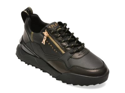 Pantofi sport REPLAY negri, WS9H0NL, din piele naturala