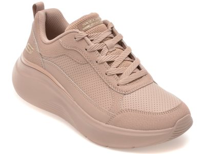 Pantofi sport SKECHERS nude, BOBS B LOVE, din piele ecologica