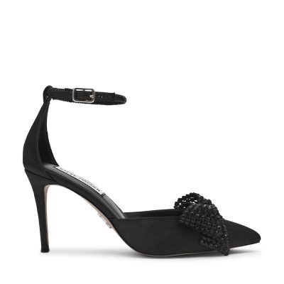 Pantofi stiletto D'Orsay femei Steve Madden Lastdance negri cu ștrasuri 1461DDLASTDANCEN