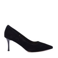 Pantofi stiletto femei Luca di Gioia negri din piele întoarsă  1261DP9361VN