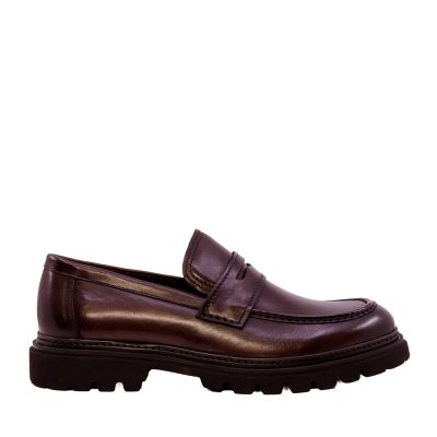 Pantofi tip loafers bărbați Enzo Bertini maro din piele 1782BP5731M