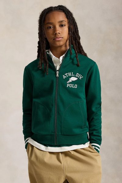 Polo Ralph Lauren  hanorac cu fermoar pentru copii cu bumbac