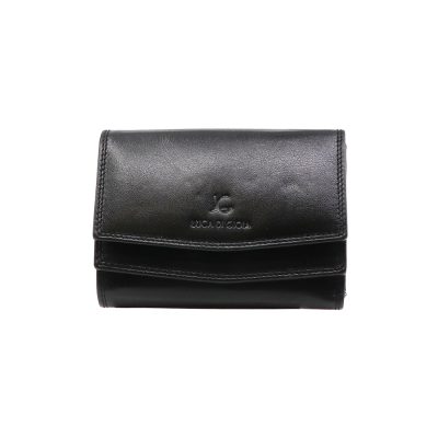 Portmoneu femei Luca di Gioia negru din piele 266dpu2829n