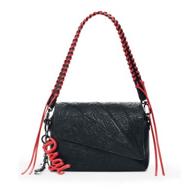 Poșetă crossbody femei DESIGUAL licență Disney neagră 2182POSSSAXP76N